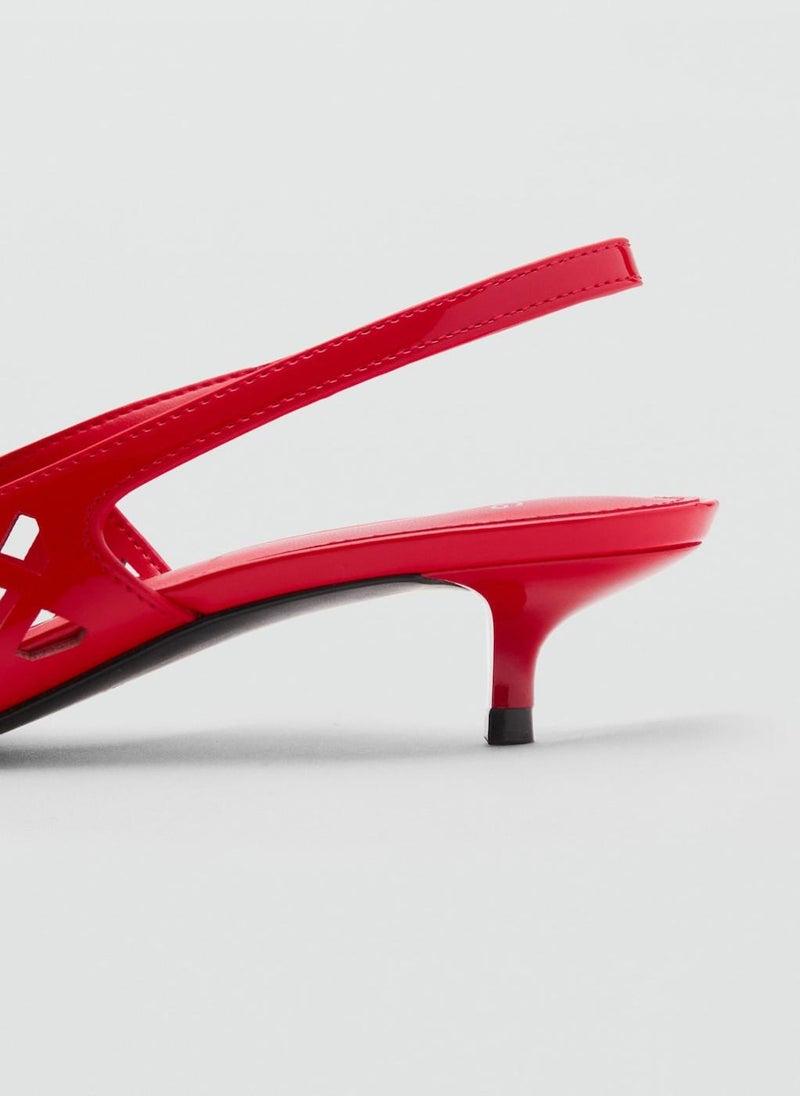 MANGO - Die-Cut Kitten Shoes - Image 1