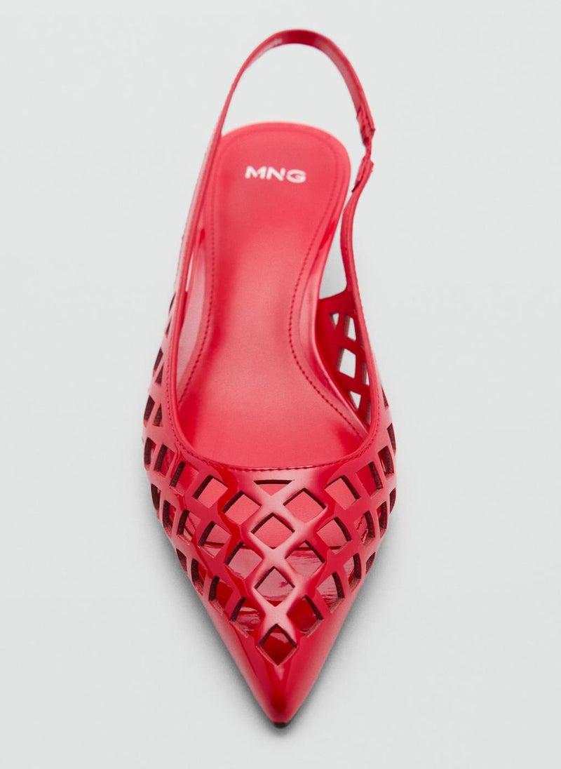MANGO - Die-Cut Kitten Shoes - Image 1