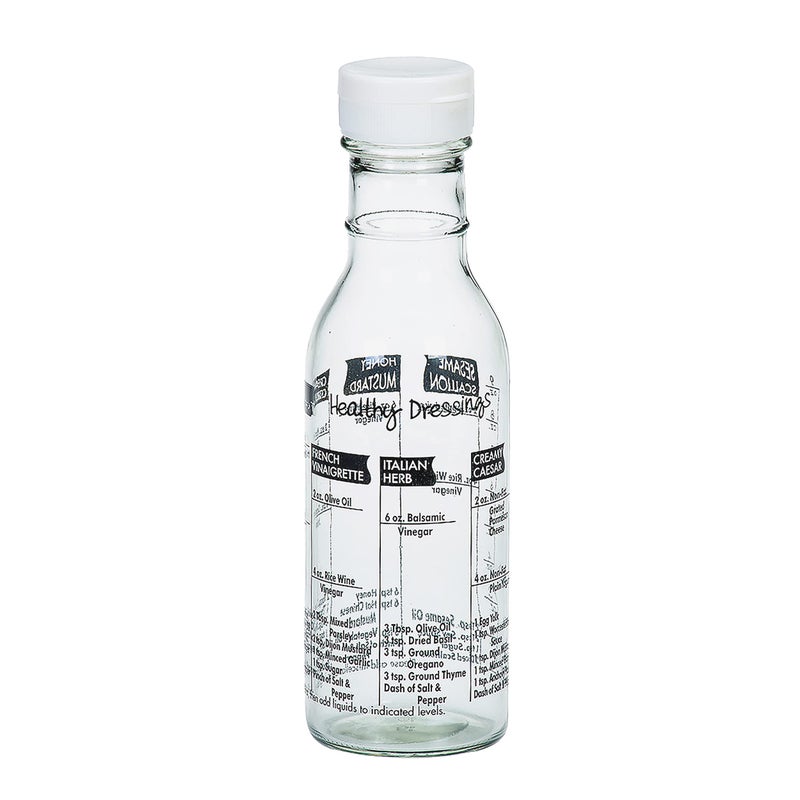 Cuisinox Glass Salad Dressing Shaker Bottle, 8" x 2.5" - Image 4