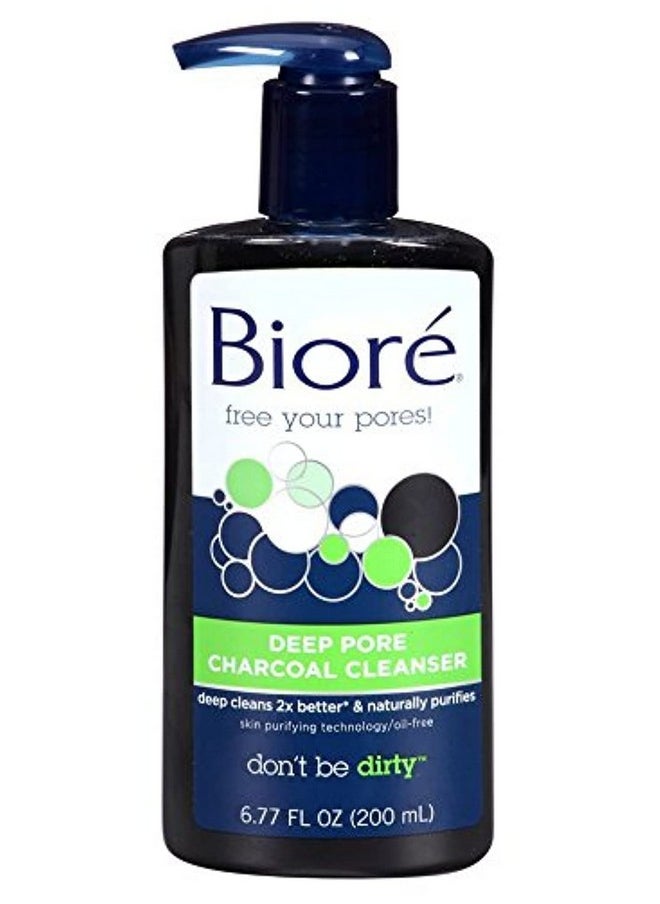 Biore Biore Deep Pore Charcoal Cleanser, 6.77 Ounce, 2 Pack 