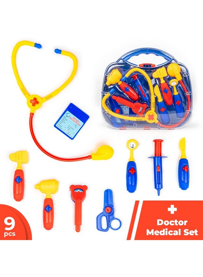 Ratna's Doctor Medical Kit Toys with 8 Different Medical Instruments Along with Portable Medical Clinic Suitcase | Doctor Set Pretend Play | A Perfect Role Play Toy for Kids 3+ Years - Image 2