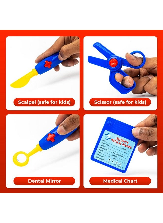 Ratna's Doctor Medical Kit Toys with 8 Different Medical Instruments Along with Portable Medical Clinic Suitcase | Doctor Set Pretend Play | A Perfect Role Play Toy for Kids 3+ Years - Image 4