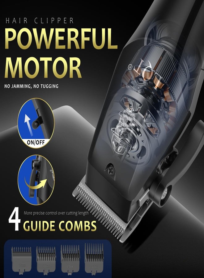 LQT Hair Clippers for Men with LED Display, 4-Piece Cordless Grooming Kit with Hair Clipper, Beard Trimmer, Foil Shaver & Nose Trimmer, Complete Set for Home Barber - Image 3