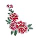Buysk 1 Piece Sew on Embroidered Applique Floral Patches Beautiful Flower Patches for Sew on Clothes Jackets Hat DIY Decoration Peony Large A1 - Image 2