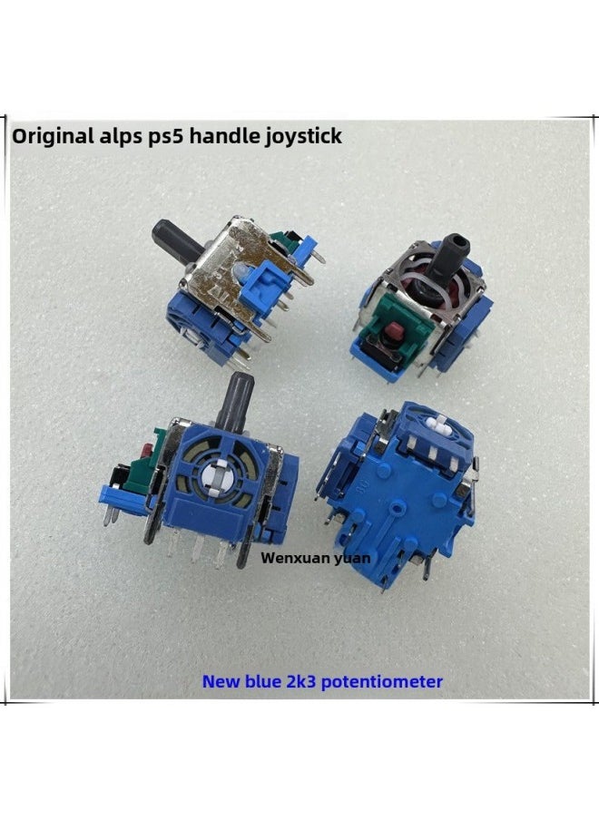 Brand Original PS5 Handle 3D Rocker PS5 Wireless Handle PS5 Handle Vibration Rocker PS5 Repair Accessories-Product Color:ALPS Green White Core 2K3Ω Potentiometer/1