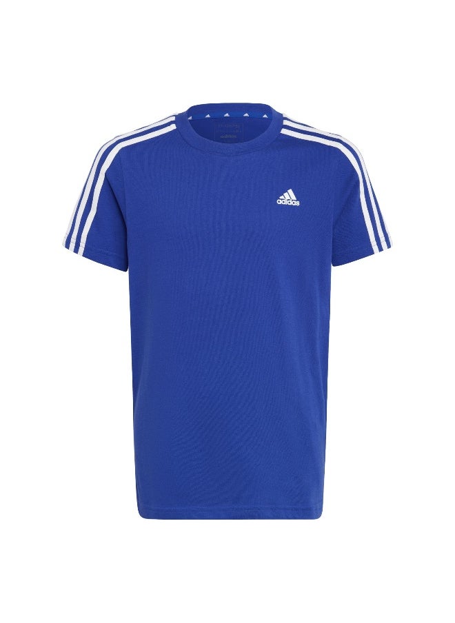 Adidas adidas U 3S Tee Blue Training T-Shirts 7-8Y  - Image 1