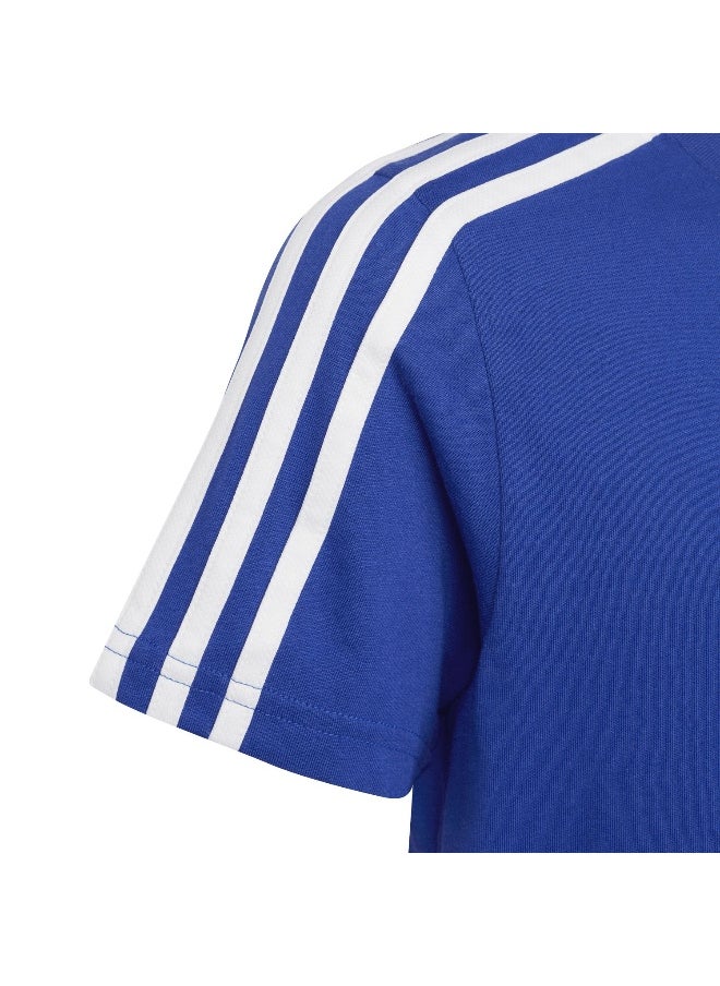 Adidas adidas U 3S Tee Blue Training T-Shirts 7-8Y  - Image 4