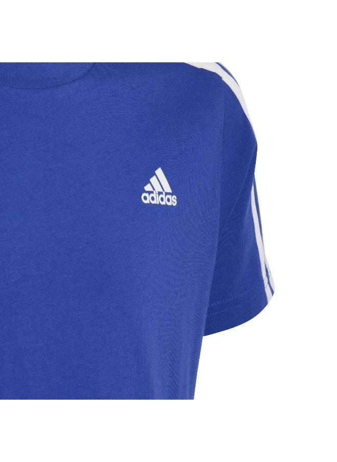 Adidas adidas U 3S Tee Blue Training T-Shirts 7-8Y  - Image 5
