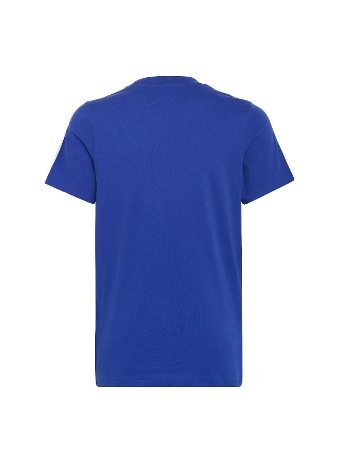Adidas U 3S Tee Blue Training T-Shirts 7-8Y