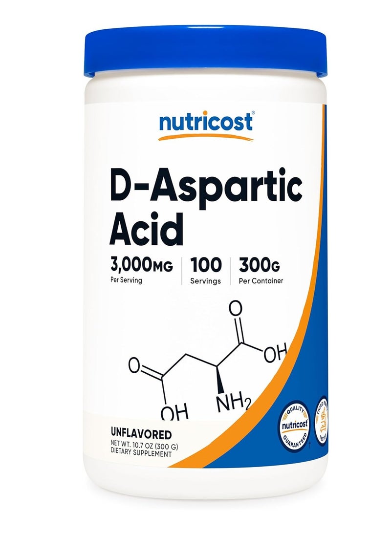 مسحوق حمض الأسبارتيك د من نيوتريكوست، 300 غرام - Image 1