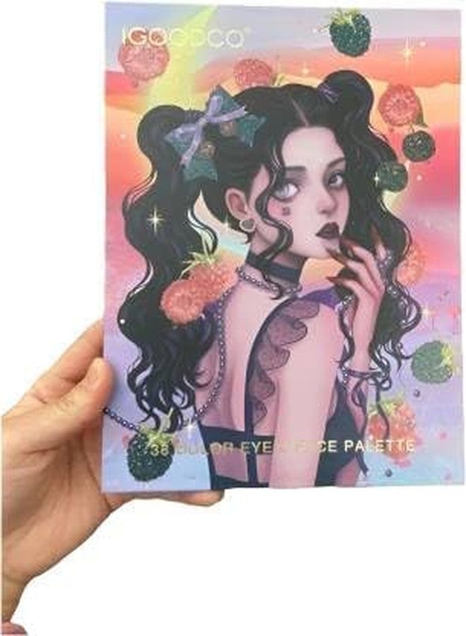 PEACORA Professional 38 Color Waterproof Eyeshadow Palette Eye & Face Makeup Palette 45.6 g (Shades- Matte, Blush, Glitter, Shimmer, Contour, Highlighter, Multicolor) - Image 4