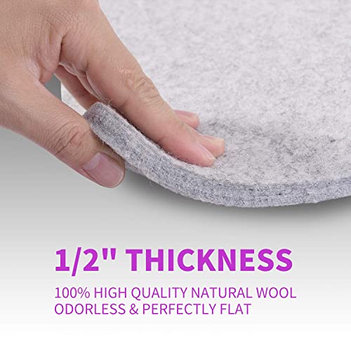 Rdutuok 24x17 Inches Wool Pressing Mat for Quilting Ironing Pad Easy Press Wooly Felted Iron Board for Retains Heat, Great for Quilting & Sewing Projects - Image 4