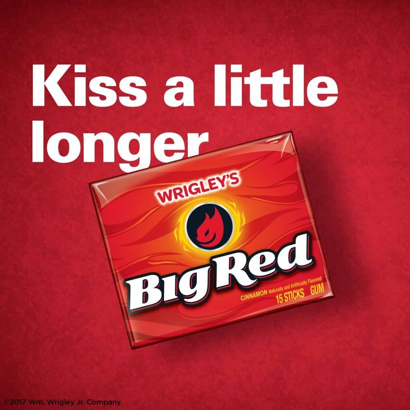 BIG RED علكة وريغليز بيغ ريد القرفة - 3 عبوات تحتوي على 15 قطعة (إجمالي 45 قطعة) - Image 3
