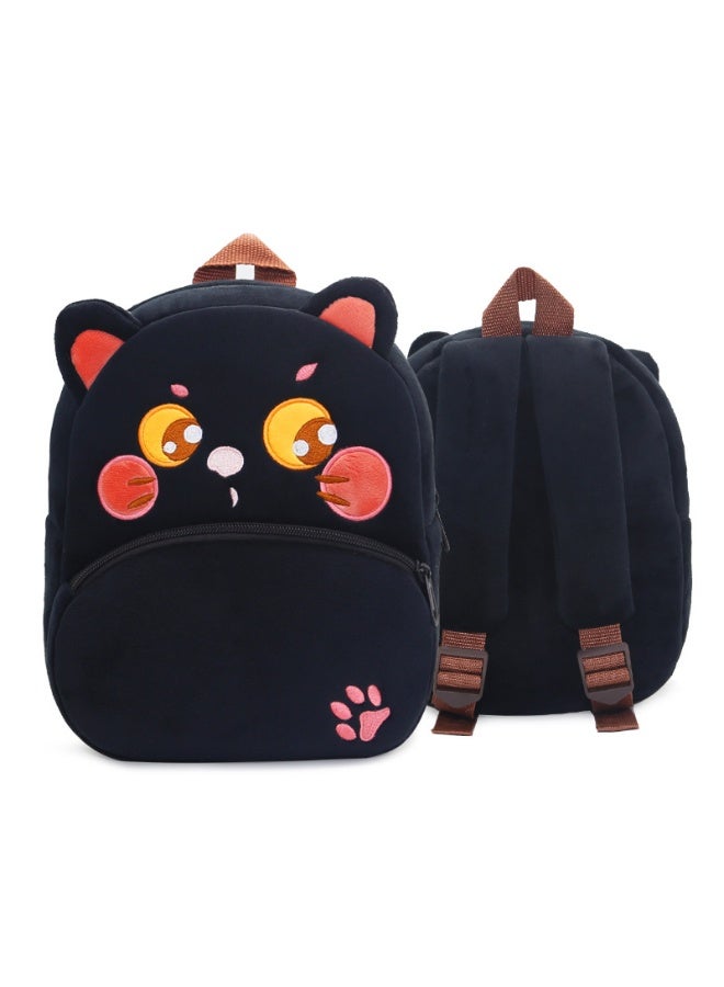 آنا حقيبة ظهر أطفال على شكل حيوانات كارتونية مصنوعة من القماش المخملي