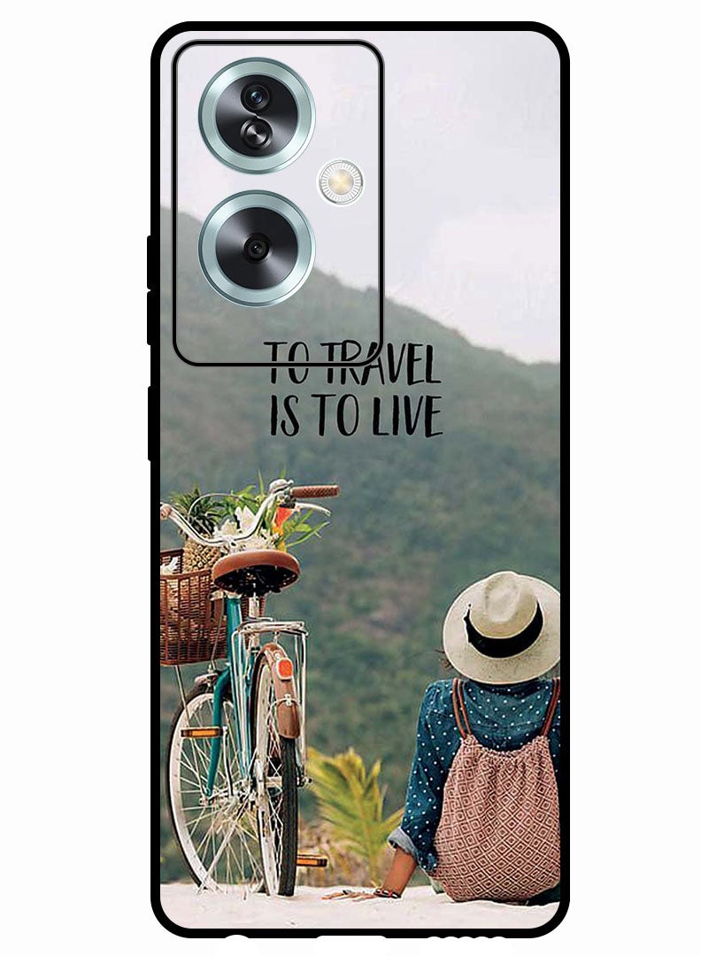 Theodor Protective Case Anti Scratch Shock Proof Bumper Cover For Oppo A79 5G To Travel Is To Live - Image 1