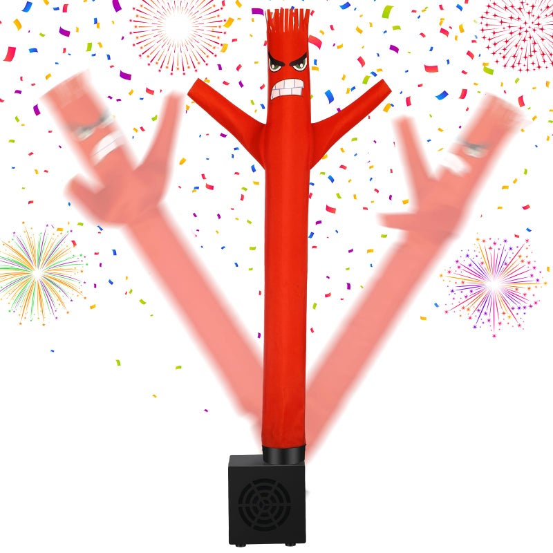 Poen Easter Gifts for Kids Mini Wacky Waving Inflatable Tube Guy with Blower Gag Toy Gift Inflatable Tube Man Birthday Desktop Decor Dancing Blow up Man for Office Party DecorAnger - Image 3