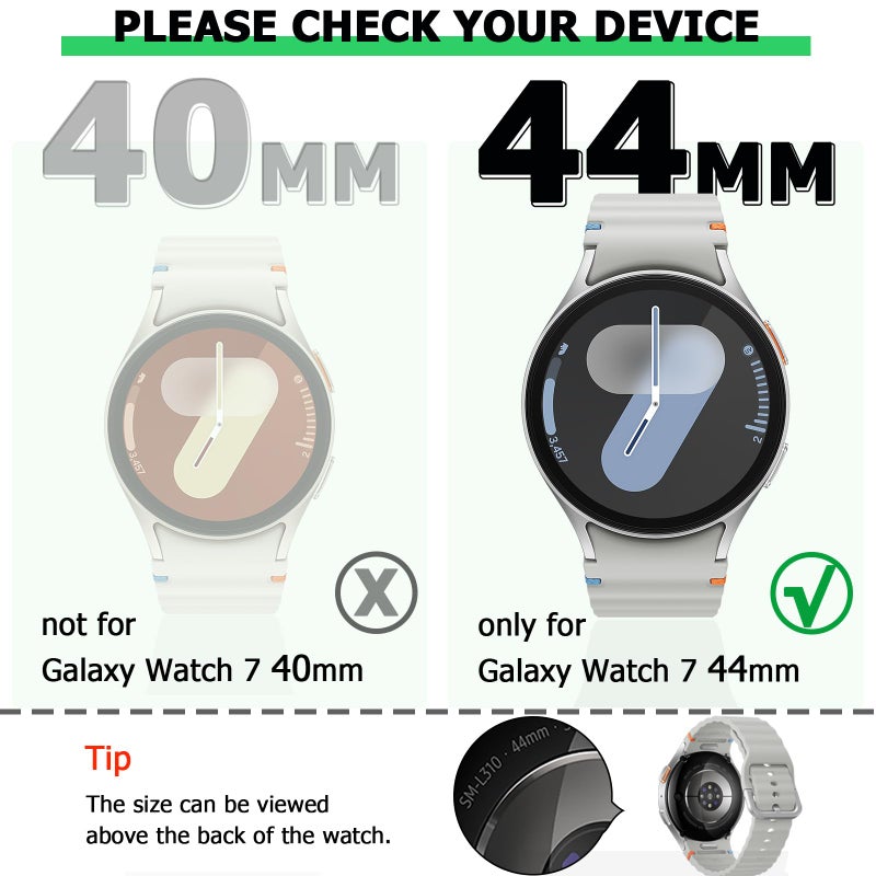 RICHONE Case for Samsung Galaxy Watch 7 Screen Protector 44mm Built in Screen Film, 16Pack Soft TPU Cover Bumper for Galaxy Watch7 Accessories, Touch-Responsive - Image 2