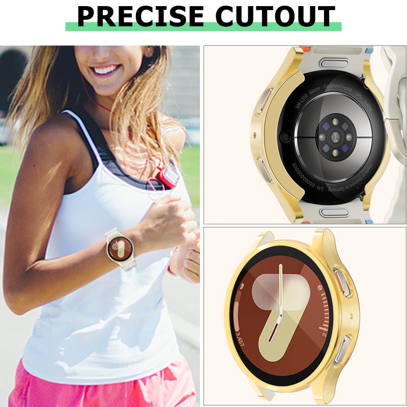 RICHONE Case for Samsung Galaxy Watch 7 Screen Protector 44mm Built in Screen Film, 16Pack Soft TPU Cover Bumper for Galaxy Watch7 Accessories, Touch-Responsive - Image 5