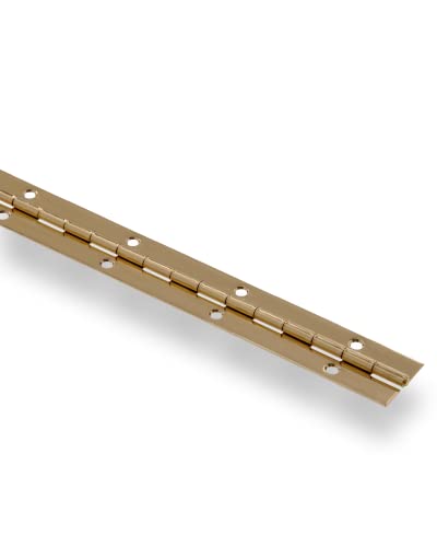 Hardware Essentials 851973 Continuous Pin 12" x 1-1/2" Brass - Image 1