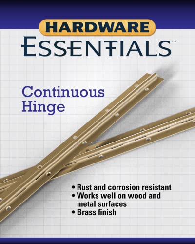 Hardware Essentials 851973 Continuous Pin 12" x 1-1/2" Brass - Image 2