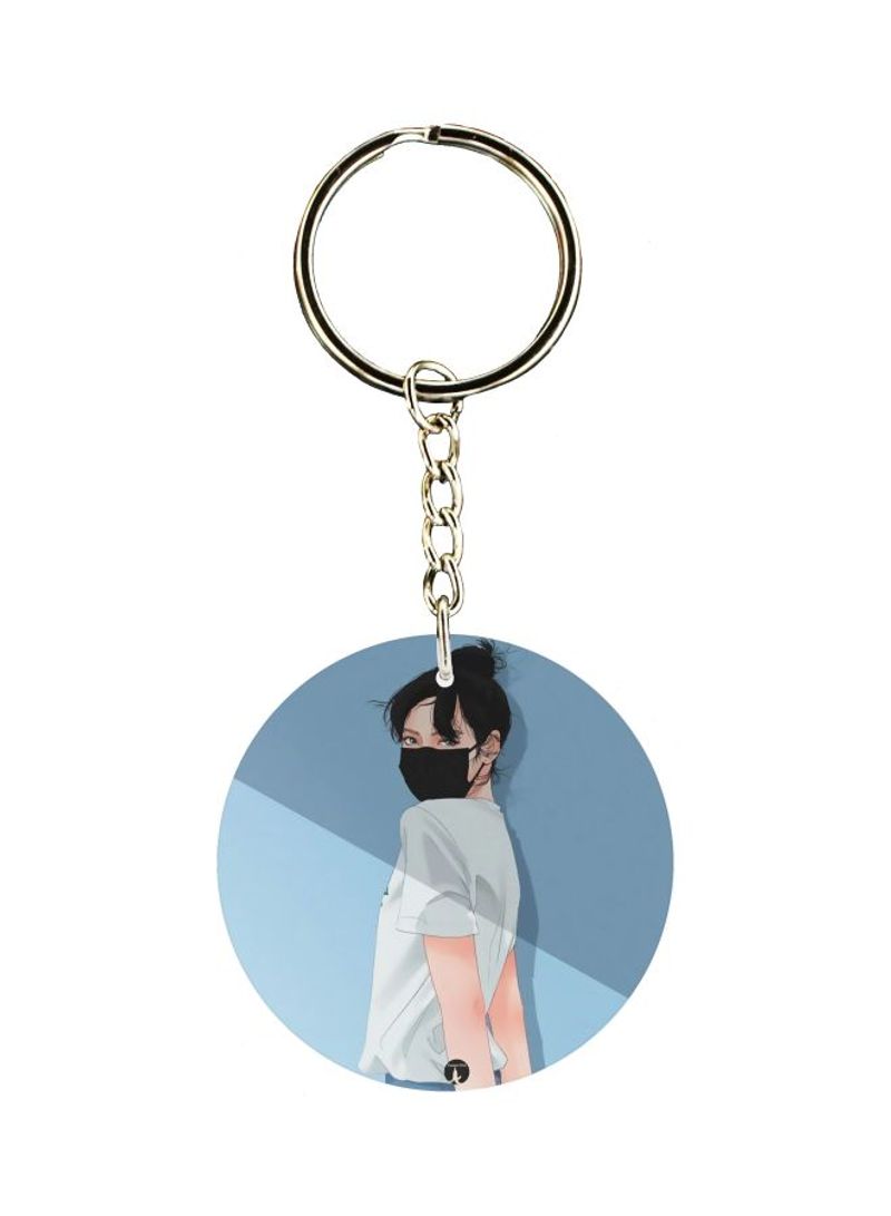 RKN Girl Printed Keychain