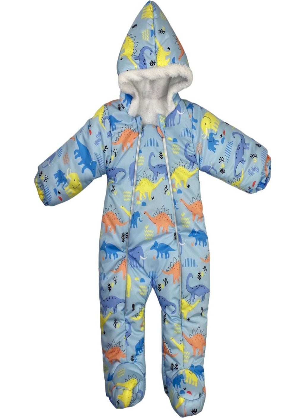 Podium Giyim Podium Clothing New Season Cute Elephant & Dinosaur Patterned Booties Welsoft Cosmonaut  - Image 1