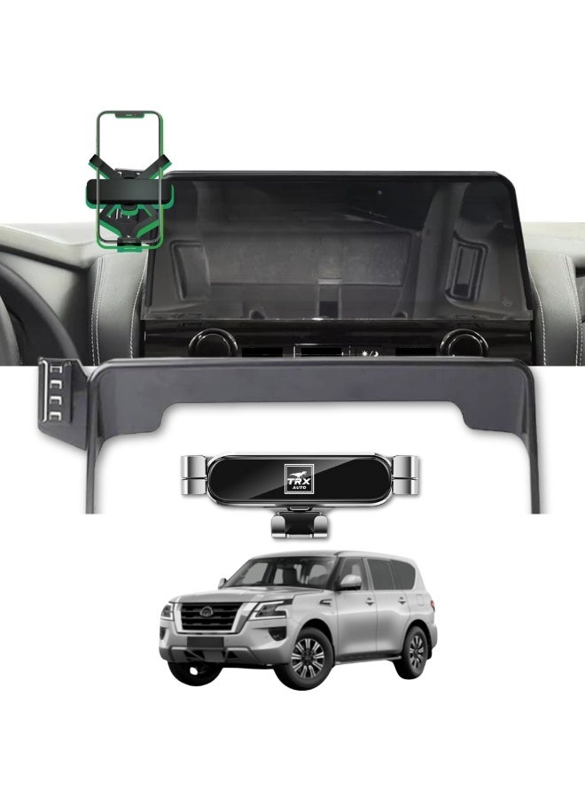  تي ار اكس اوتو حامل شاشة هاتف نيسان باترول 2023 - 2025 القابل للتعديل للتثبيت على لوحة القيادة - Image 1