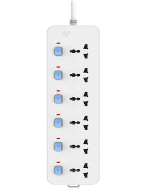6-Way Universal Extension Board Switch with 5M Wire