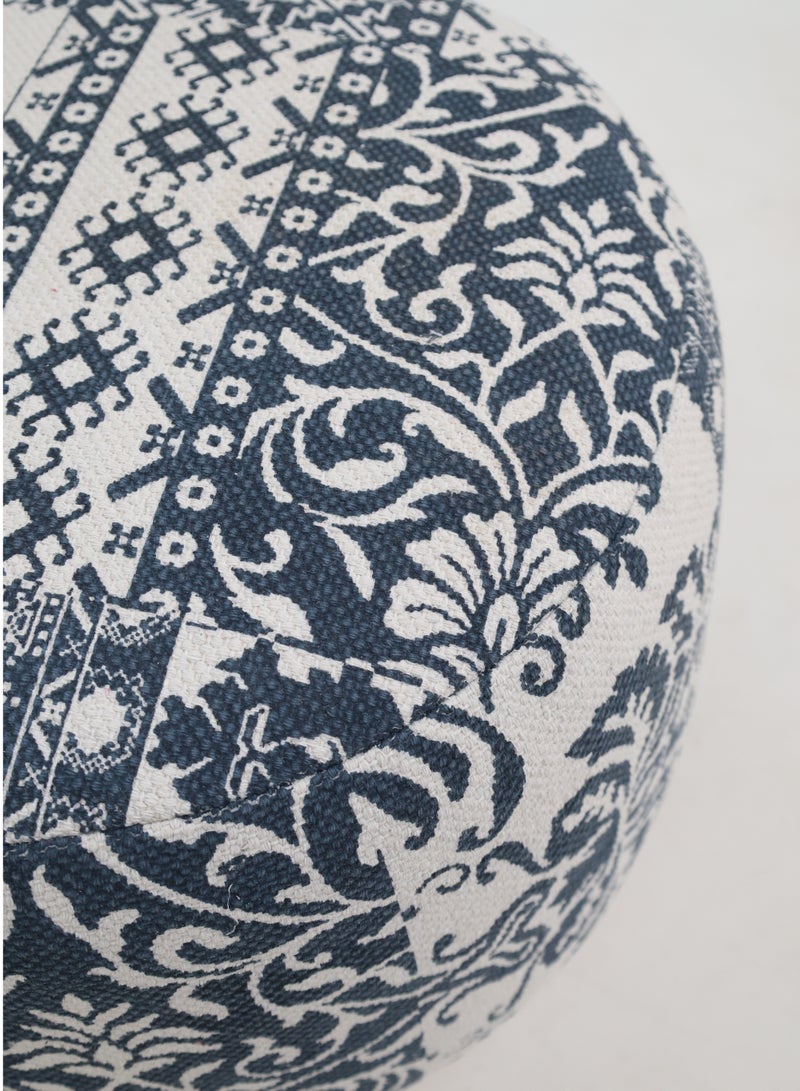 Ramsha Blue Color Home Decor Pouf – PF-176 (50x50x30cm)  - Image 4