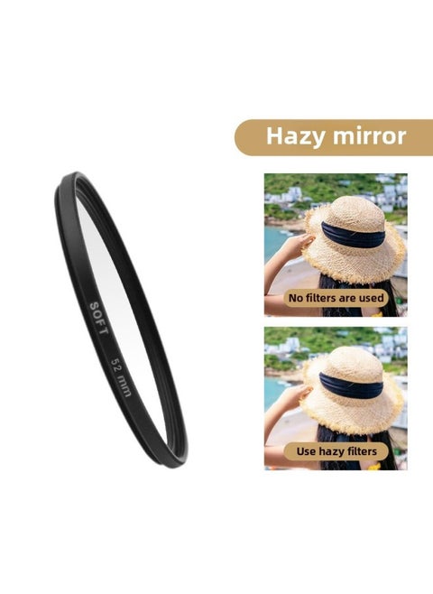 Luxury Leather Filter Shell For Apple For Iphone 15 Pro Max Photography Lens Package Cpl Filter Lightweight Elegant Style Compatible With 24731020116-Color:Hazy Lens [52mm]]
