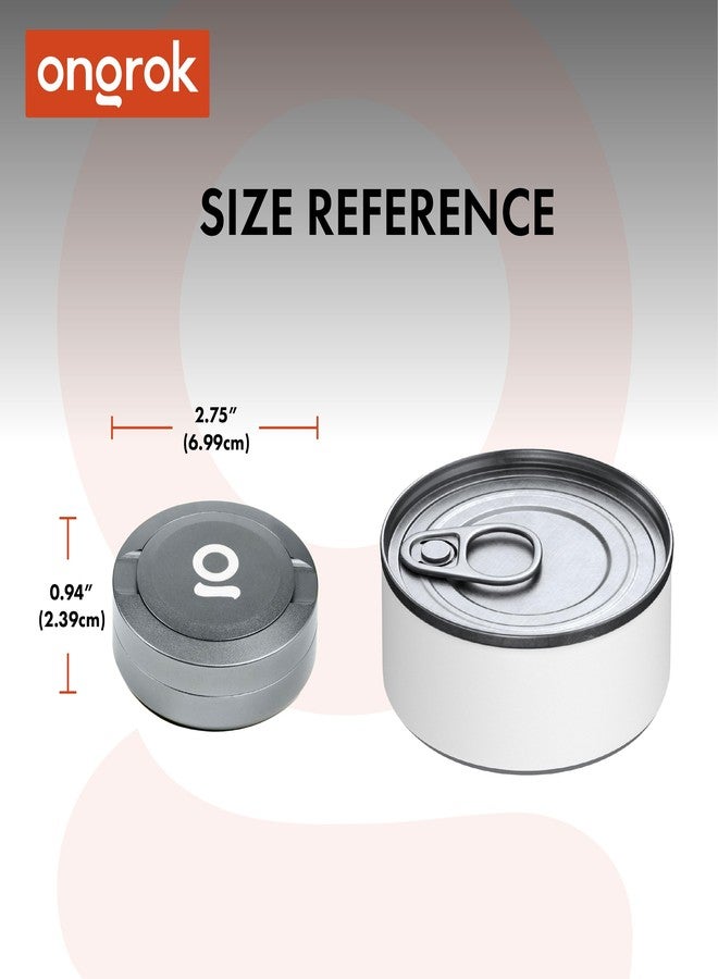 ONGROK ZPuck, Aluminum Pouch Holder, Metal Airtight/Air Proof Storage Container, Preserve Flavor, Sleek and Portable Tin Holder for Pouches & Small Essentials (Gunmetal) - Image 4