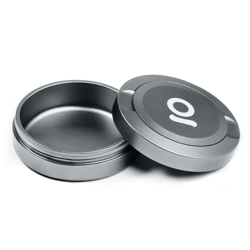 ONGROK ZPuck, Aluminum Pouch Holder, Metal Airtight/Air Proof Storage Container, Preserve Flavor, Sleek and Portable Tin Holder for Pouches & Small Essentials (Gunmetal) - Image 1