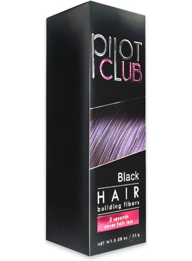 Pilot Club Hair Building Fibers the 5 Seconds Cover Hair Loss - Black 25g - Image 2