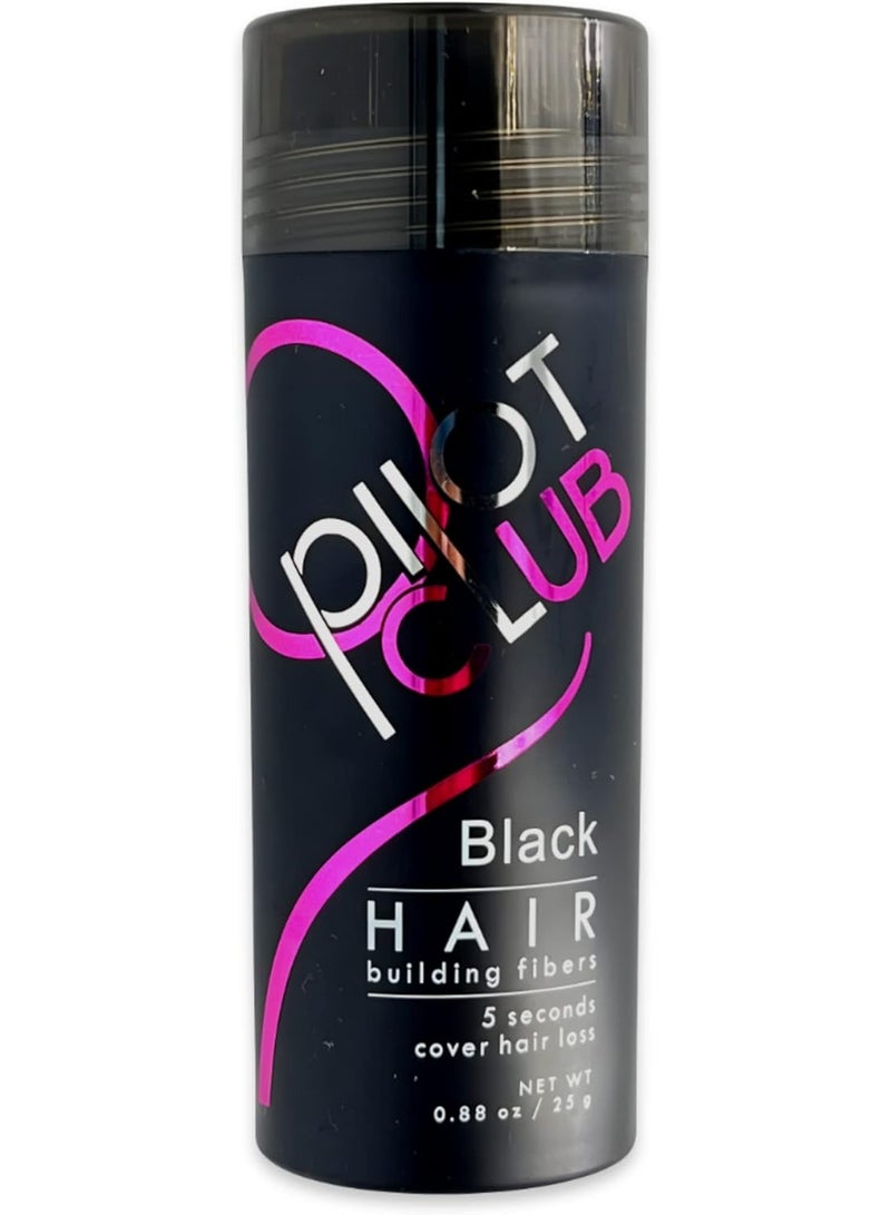 Pilot Club Hair Building Fibers the 5 Seconds Cover Hair Loss - Black 25g - Image 3