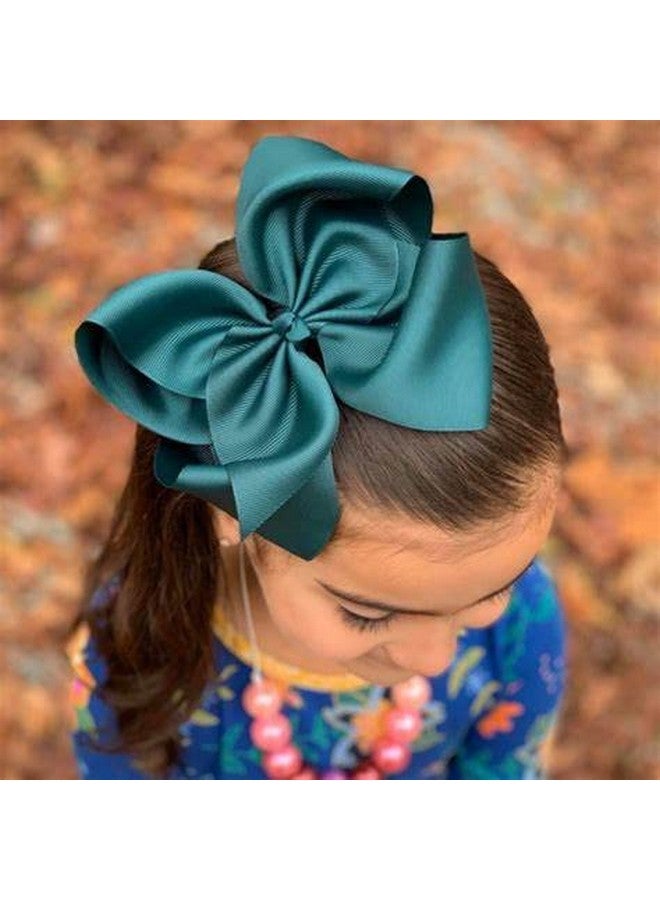 CELLOT Big Bows For Girls 40 Pcs Grosgrain Ribbon Boutique 6 Inch Hair Bow Alligator Clips For Girls Teens Toddlers Kids In Pairs - Image 4