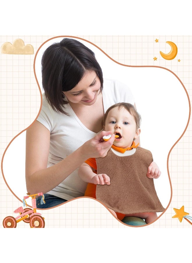 Foaincore 6 Pcs Pullover Baby Bibs Cotton Terry Toddler Absorbent Infant for Feeding and Drooling Towel Slip on Bib - Image 5