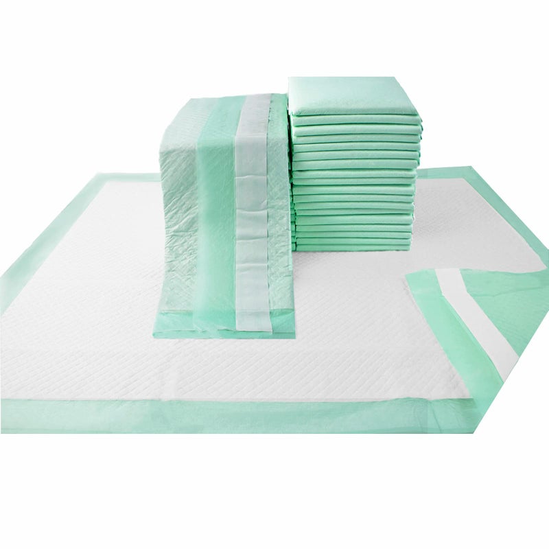 MILDPLUS Bed Pads with Adhesive Strips 36X36 30 Counts Disposable Underpads Extra Large Thicker Incontinence Pads for Unisex Adult Senior and Kids Puppy Pads Chucks Pads
