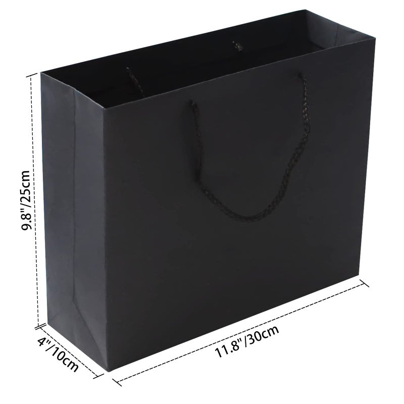 RUIFYRAY Black Luxury Magnetic Gift Box with Lid, Ribbons and Gift Bag, Medium Size-9.4x7x3 Inches, Great for Christmas, New Year, Wedding, Birthdays, Man - Image 3