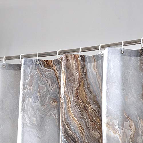 COSEVIER Shower Curtain Marble Texture for Bathroom, Polyester Fabric Waterproof Bathroom Decor,72x72 Inches,Stardard Size - Image 3