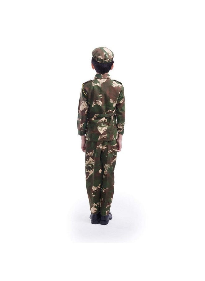 فانسي دريسويل - فستان جيش من FancyDressWale للأطفال (11-12 سنة) (مزيج من القطن والبوليستر) - Image 1