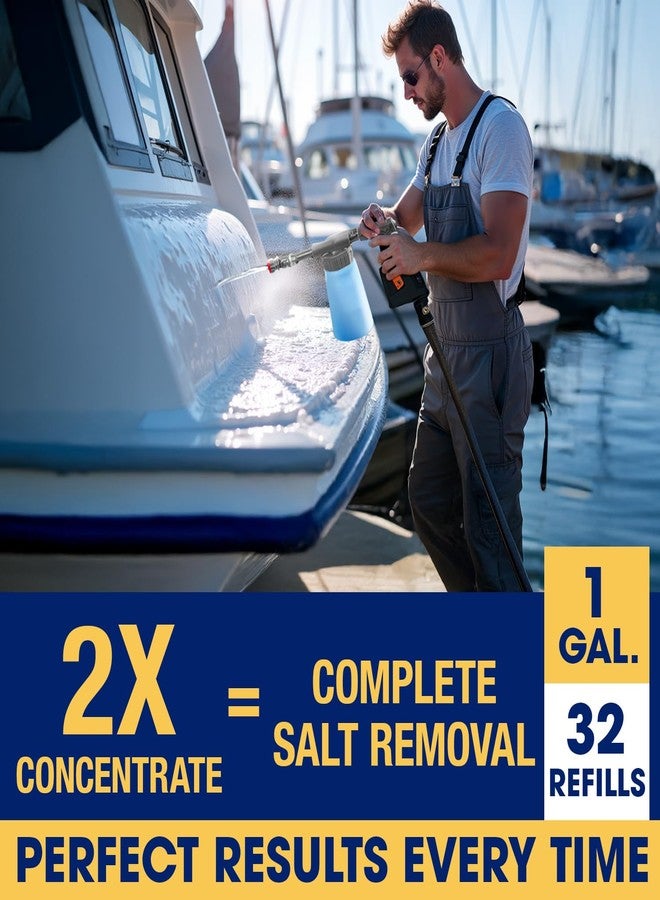 Escentile [1 Gallon] Concentrated Salt Remover + Corrosion Protection - Made in USA, Salt Cleaner Ideal for Boats, Cars, Marine Engine & Outboard Motor Flush, Washes Salt Away from Boat, Vehicles, & Trailers - Image 2