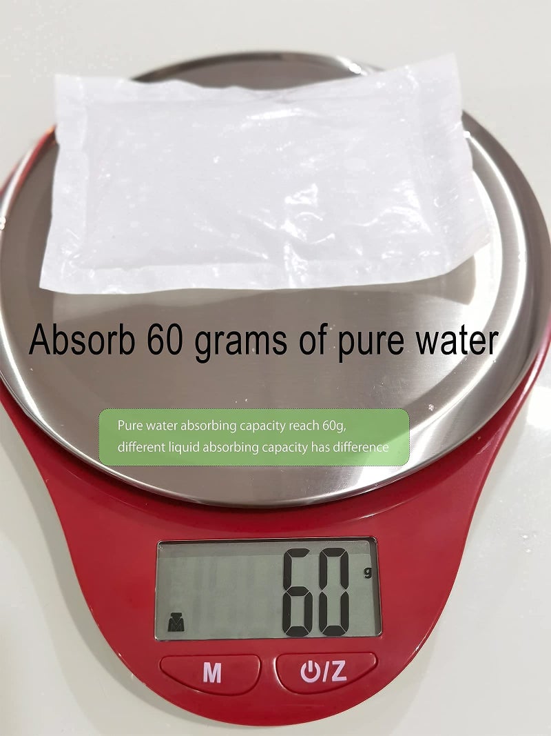 RIKICACA Meat Absorbent Pads Dri Lock 60 Grams 500pcs Meat absorbant soaking pads for Kitchen and Shop, 3.54 x 5.11-Inch White,RIKICACA - Image 5