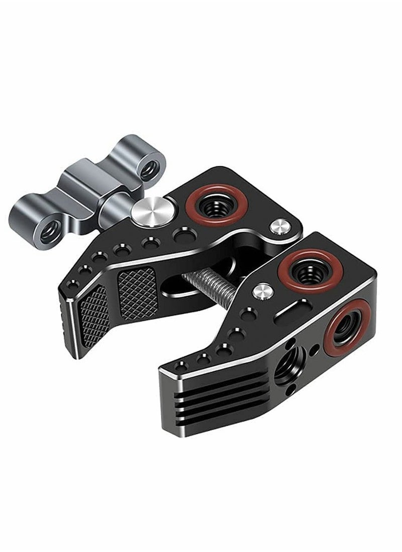 Excefore - Camera Mounts and Clamps Side Arms with 3/8 and 1/4 Screw Holes Tripods for Video Shooting Action Camera Phone Clips Selfie Live Streaming - Image 1