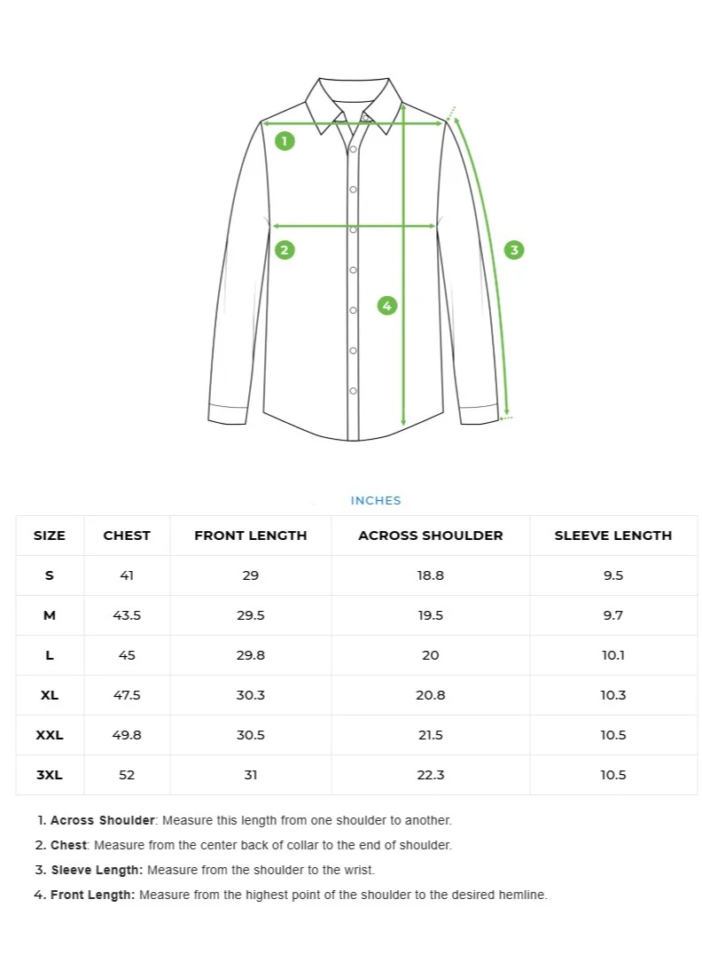 THE BEAR HOUSE Cotton Shirt for Men | Slim Fit, Long Sleeve, Casual or Formal Button-Down | Soft, Breathable Fabric for Work, Everyday, & All-Season Wear in Stylish