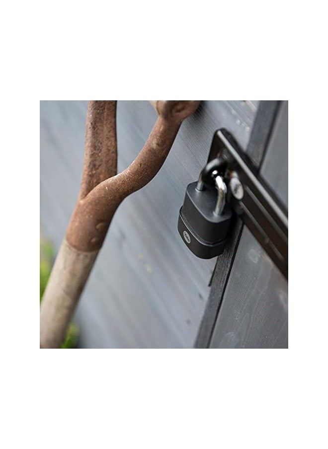 Yale Padlock Weatherproof 45mm 3Keys Black PVC Finish #Y227B/45/122/1
