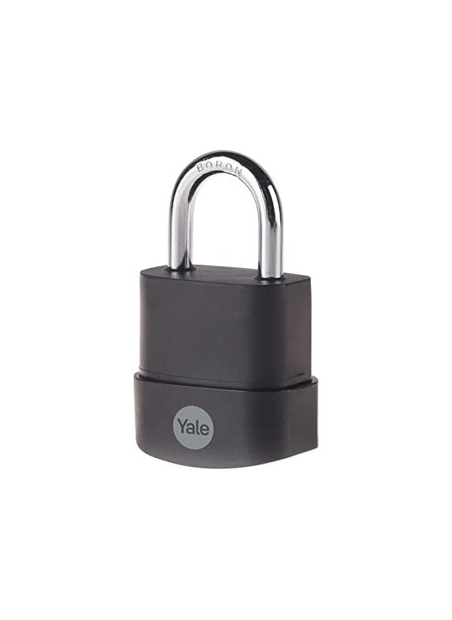 Yale Padlock Weatherproof 45mm 3Keys Black PVC Finish #Y227B/45/122/1