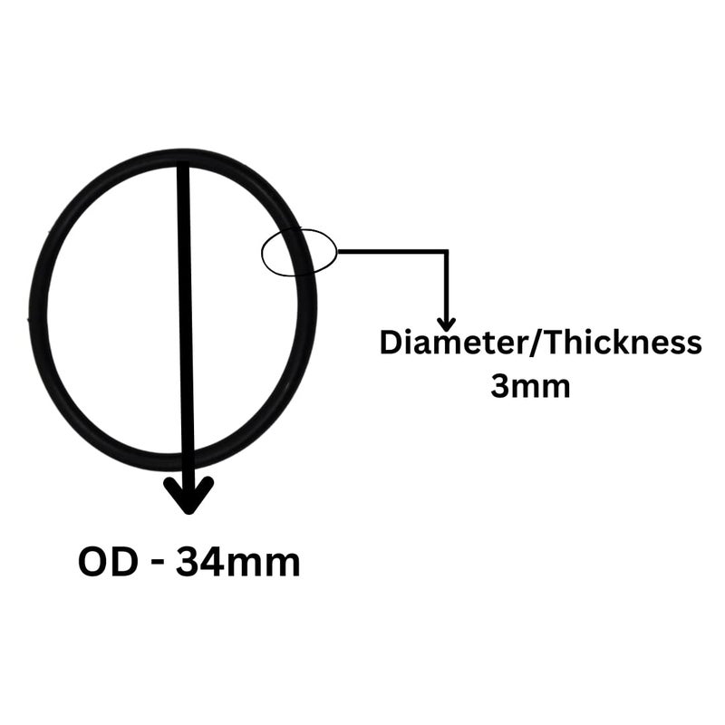 Smartpack O-Ring for Packaging of High-Speed Batch Coding Machine’s Spare Parts | Pressure, Seal | Quick Install, Rubber, Heat-Resistant, Industrial, Replacement O-Ring | Pack of 1 Small Size - Image 2