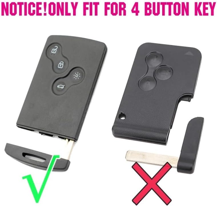 QASULER 4 Buttons Silicone Key Cover Case - Image 2