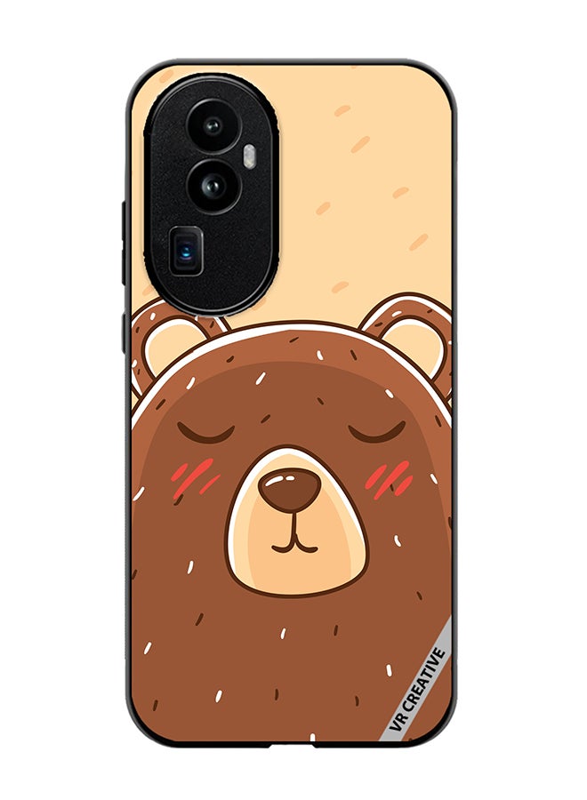 VR CREATIVE Protective Case Cover For Oppo Reno 10 Pro Plus Sleeping Bear Design Multicolour - Image 1
