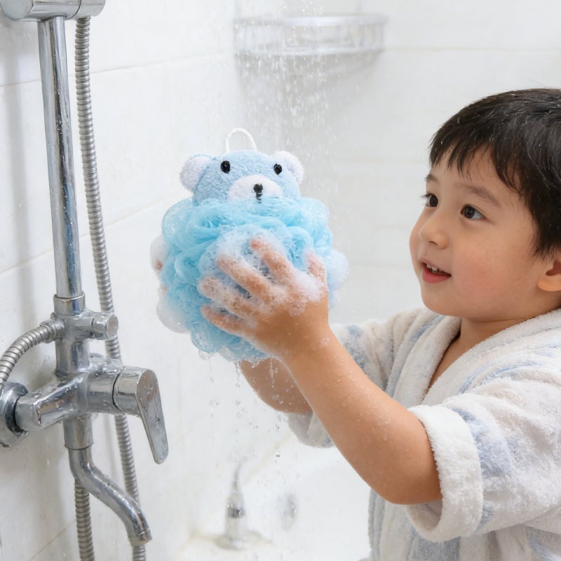 🧸 كرة استحمام إسفنجية ملونة لتنظيف الجسم - Image 2